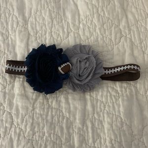Infant Headband with Football and Dallas Cowboys